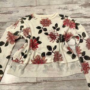 Altar’d State Light Spring Floral Sweater Small